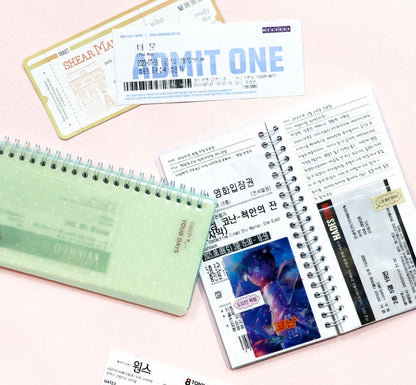 韓國 Catch your days 票劵收納簿 * [預購貨品，下單後14天出貨]