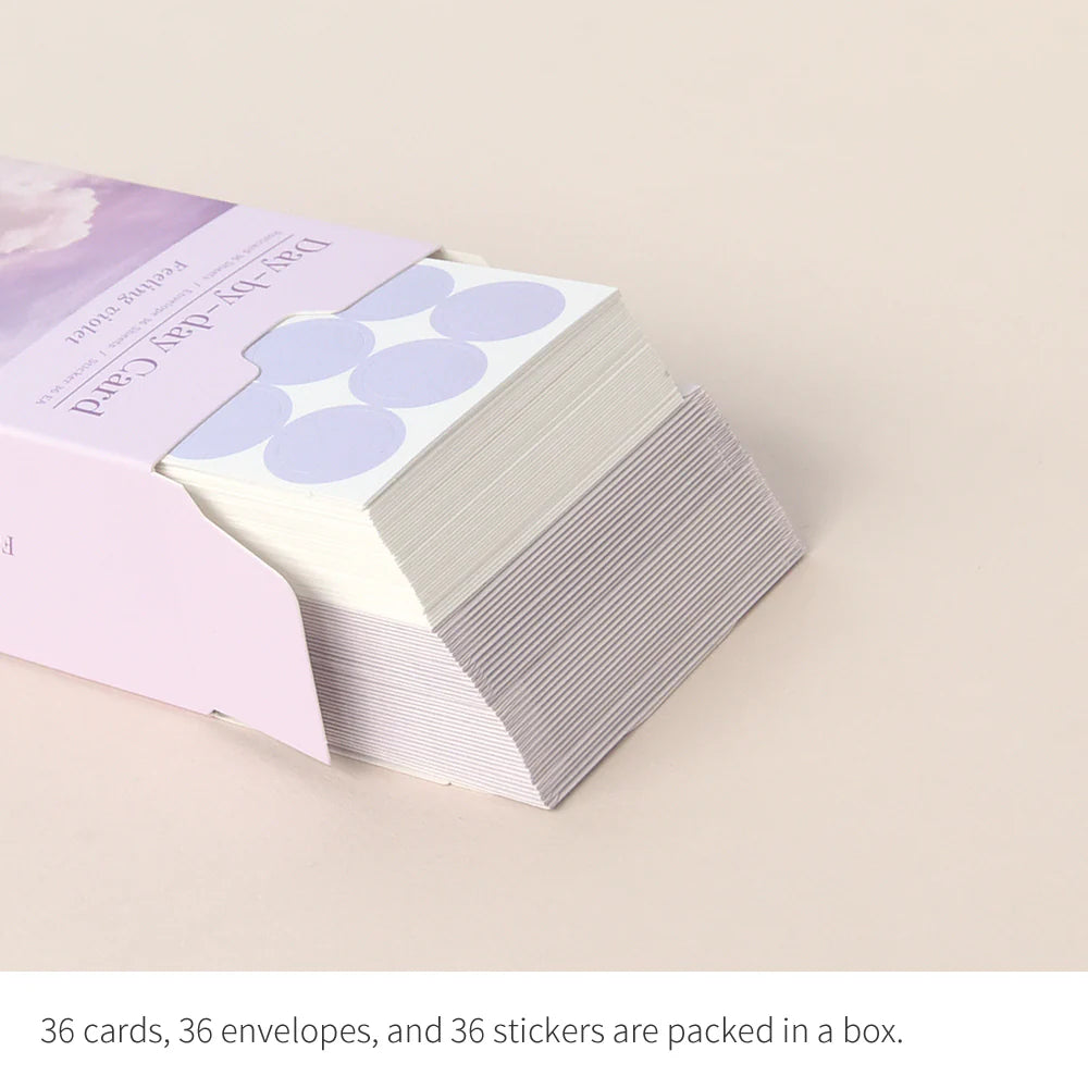 韓國Monolike 36 Days Mini Message Card Set (一套36 張）Feeling Violet [預購貨品］