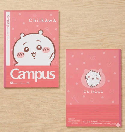 Chiikawa x Campus 大頭照片系列橫線筆記本套裝 - 一套5 入* [預購貨品，下單後14天出貨]