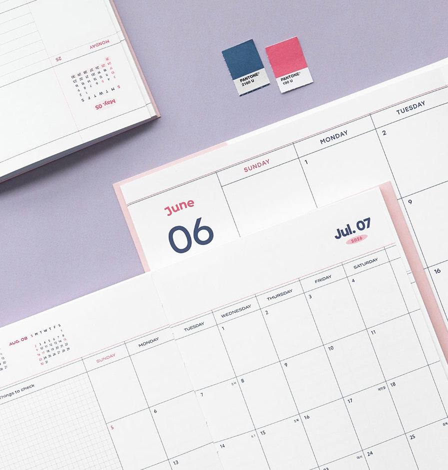 2026 韓國Record On A5 Size   🌈 Monthly + Weekly月週計劃 (預購商品)