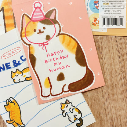 韓國Doehye Drawing 貓咪小隊心意卡 - 生日/恭喜