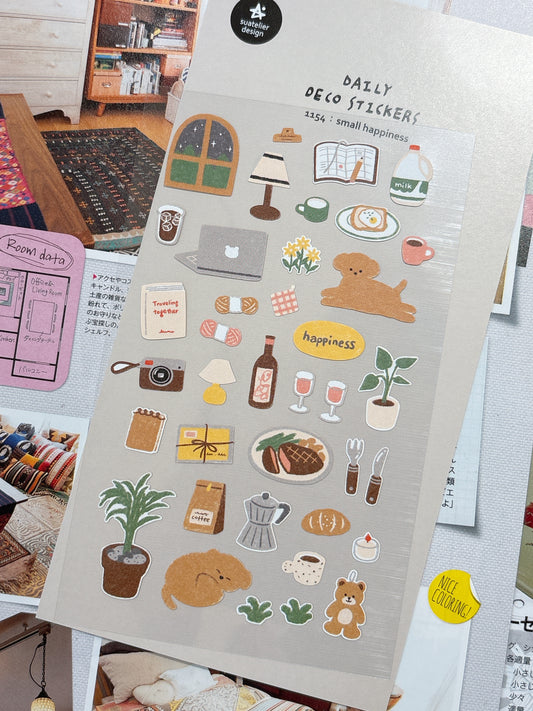 韓國Suatellier 手帳貼紙 - 小確幸