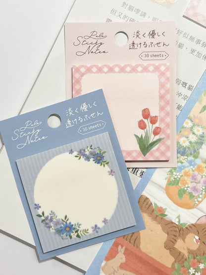 日本NB 柔和花系Sticky Memo 便條紙