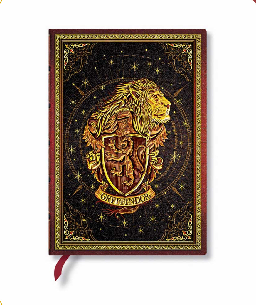 一本也免運費‼️ 哈利波特The Hogwarts Journal 限量經典熨金筆記本 -￼葛來芬多  (接受訂購: 兩星期後到貨）