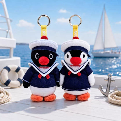 樂天水族館限定‼️韓國Pingu 和Pinga 夏日水手服造型匙扣 [預購貨品，下單後14天出貨]