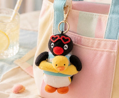韓國Pingu 和Pinga 沙灘嬉水造型匙扣[預購貨品，下單後14天出貨]