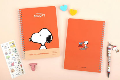 My Snoopy World A5 橫線厚厚筆記簿 (New) - 2 款選擇 (預購貨品）