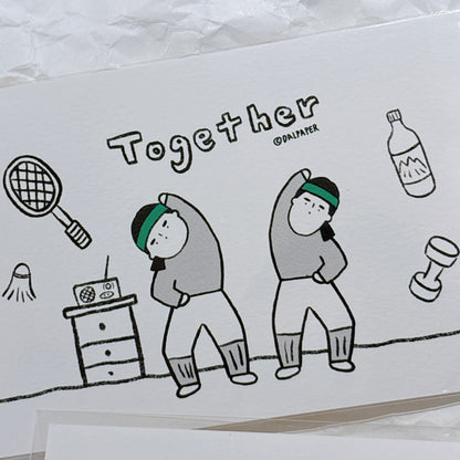 韓國The Paper My Best Friend Collection 卡片 - 我的週未大計