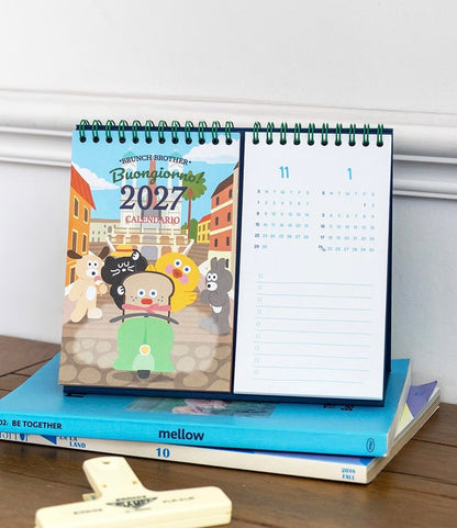 2027 Brunch Brother Twin Calender 桌上座檯月曆 - 預購貨品
