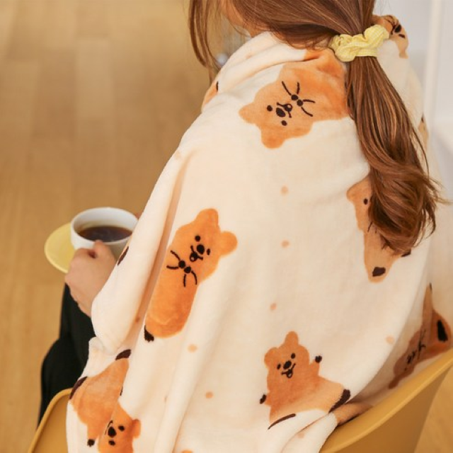 韓國濟州Kiki Quokka 毛絨絨小被子* 很多隻短尾鼠 [預購貨品，下單後14天出貨]