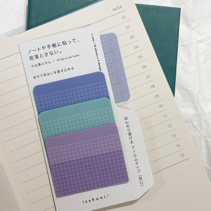 日本Isshoni 加厚半透明可書寫Index便條貼