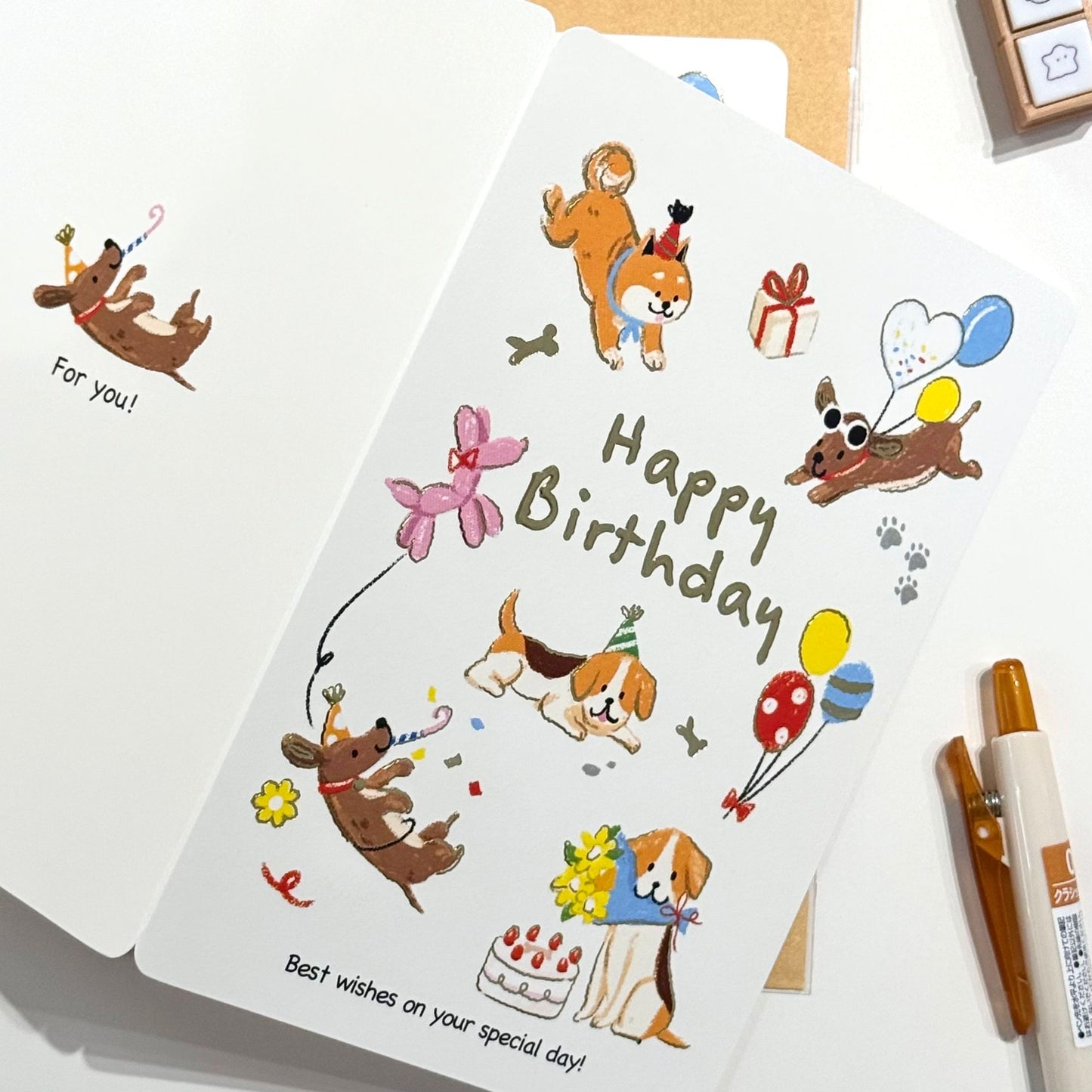 粉彩日記萬用卡 - Happy birthday for you
