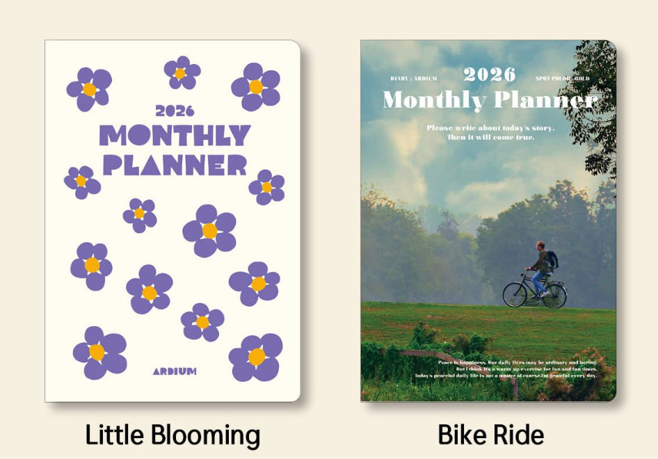 韓國2026 Ardium Monthly Schedule 淨月計劃 - 6 種封面 [預購貨品，下單後14天出貨]