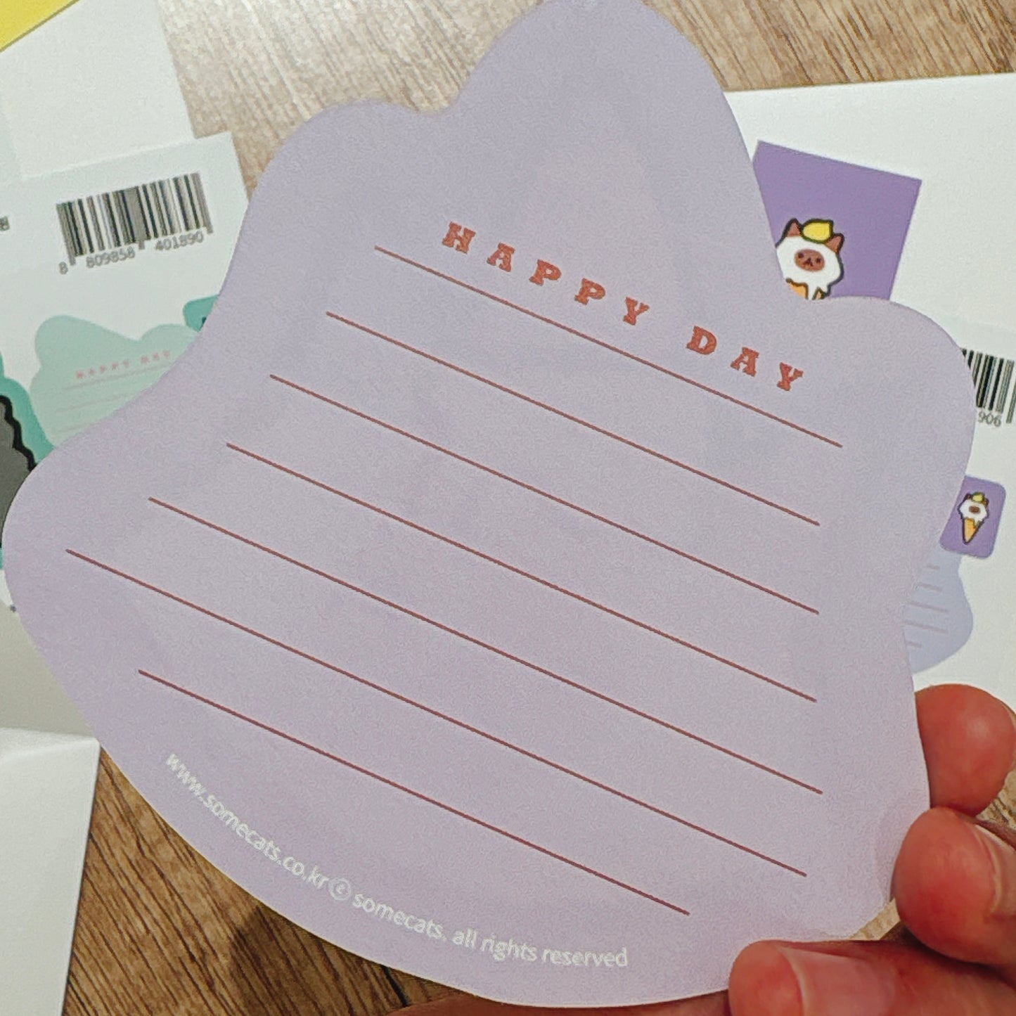 韓國插畫家썸켓츠心意卡系列 - 芒果雪糕🍦貓咪