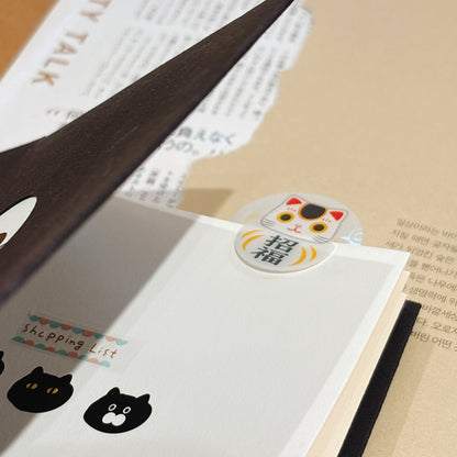 日本招財貓10cm Bookmark 間尺: 招福/開運