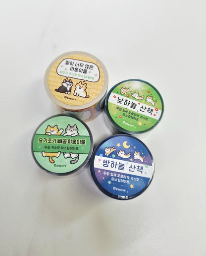 韓國 Doehye Drawing 貓咪四部曲卷裝貼紙: 第二部曲 - 踏踏森林原野