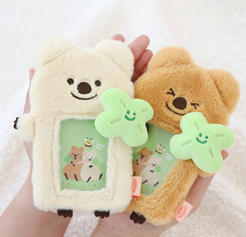 韓國濟洲 Kiki Quokka 幸運四葉草卡套匙扣* [預購貨品，下單後14天出貨]