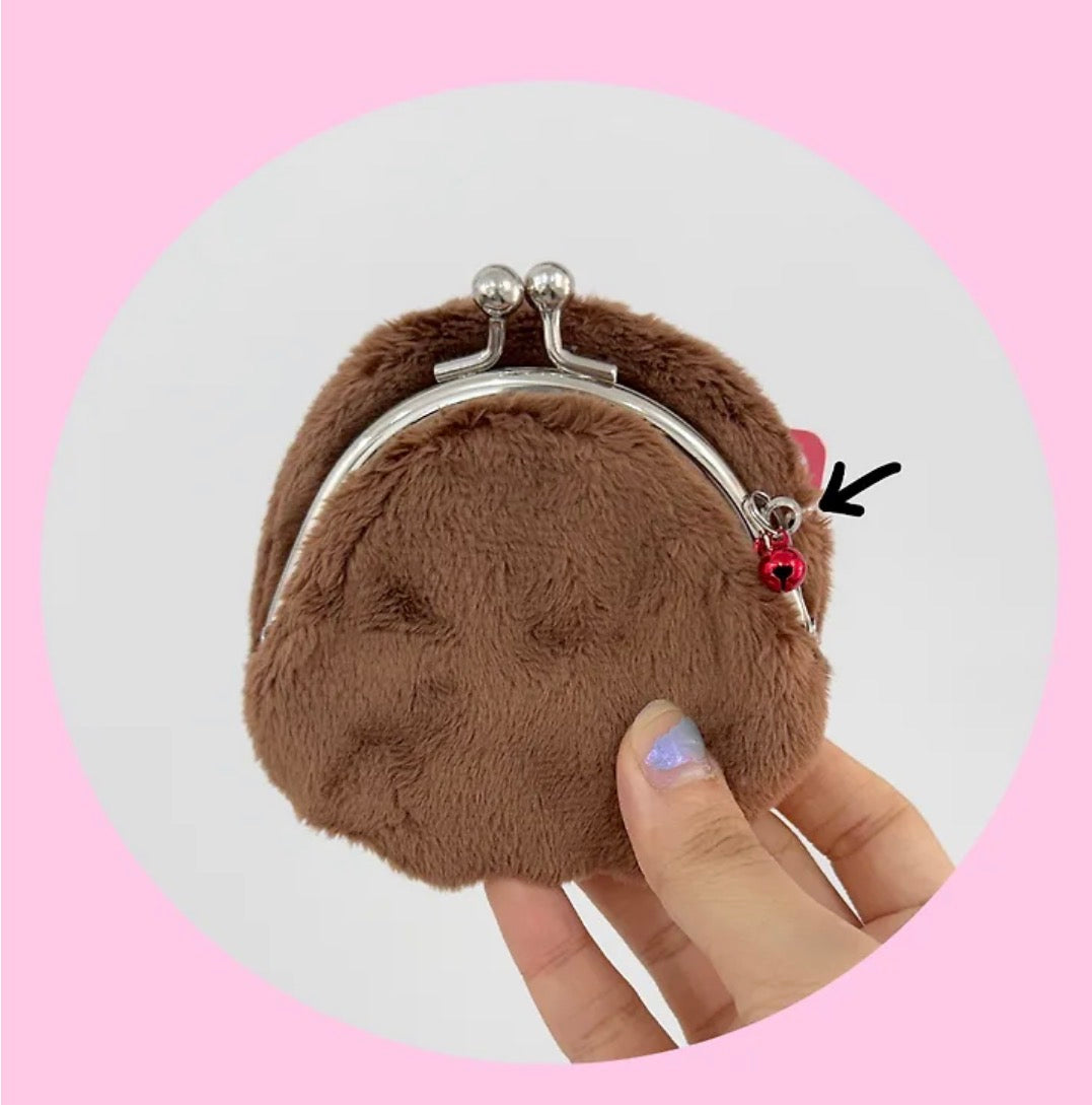 日本Monchichi 毛毛收納包 - Chamu / Chimutan [預購貨品］