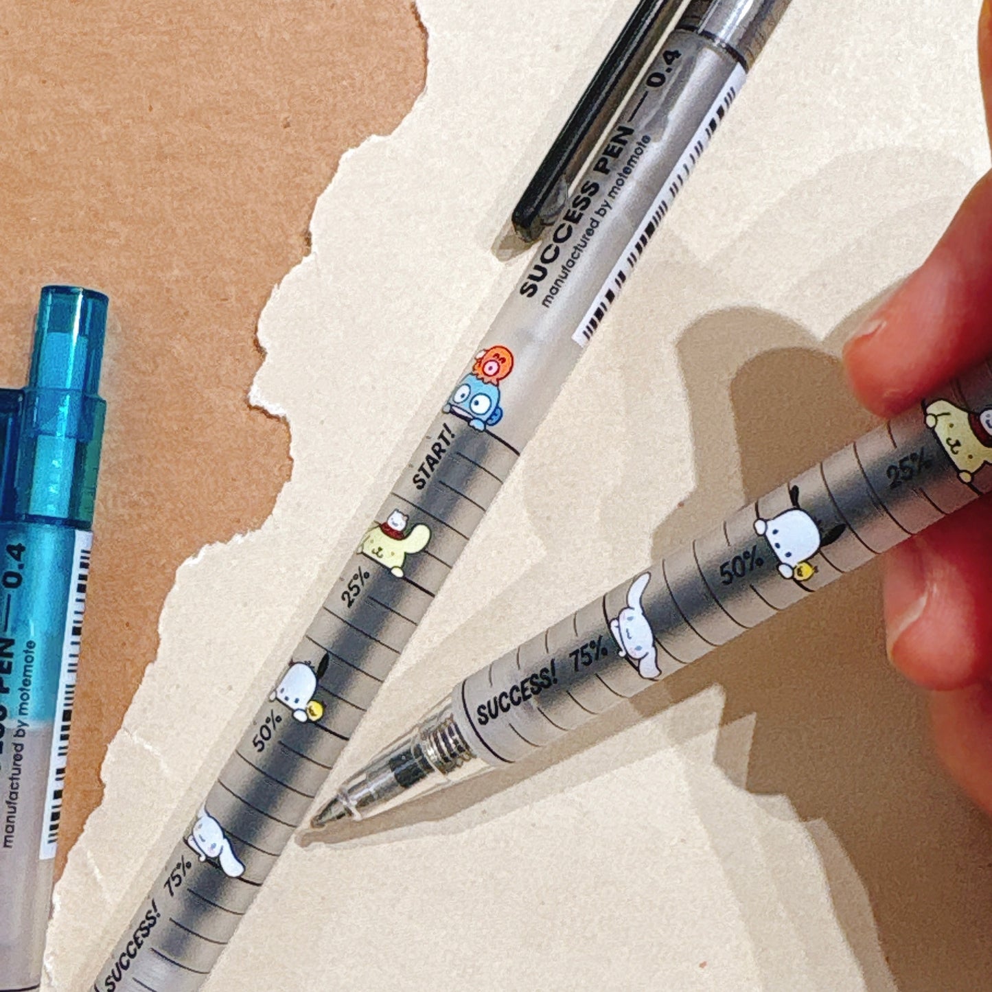 Sanrio 聯乘特別版 韓國Mote記錄你的努力成功之筆0.4mm  （黑色）