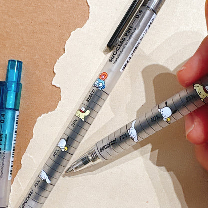 Sanrio 聯乘特別版 韓國Mote記錄你的努力成功之筆0.4mm  （黑色）