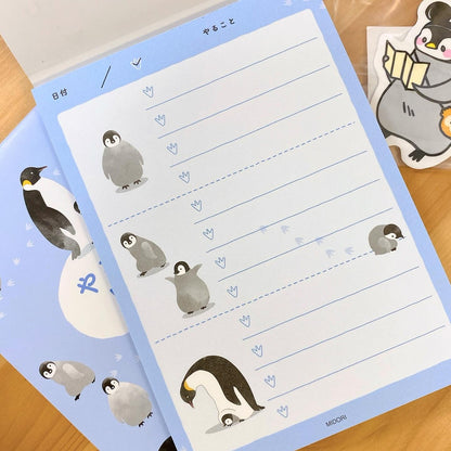 日本Midori To Do List 便條簿 - 企鵝一家