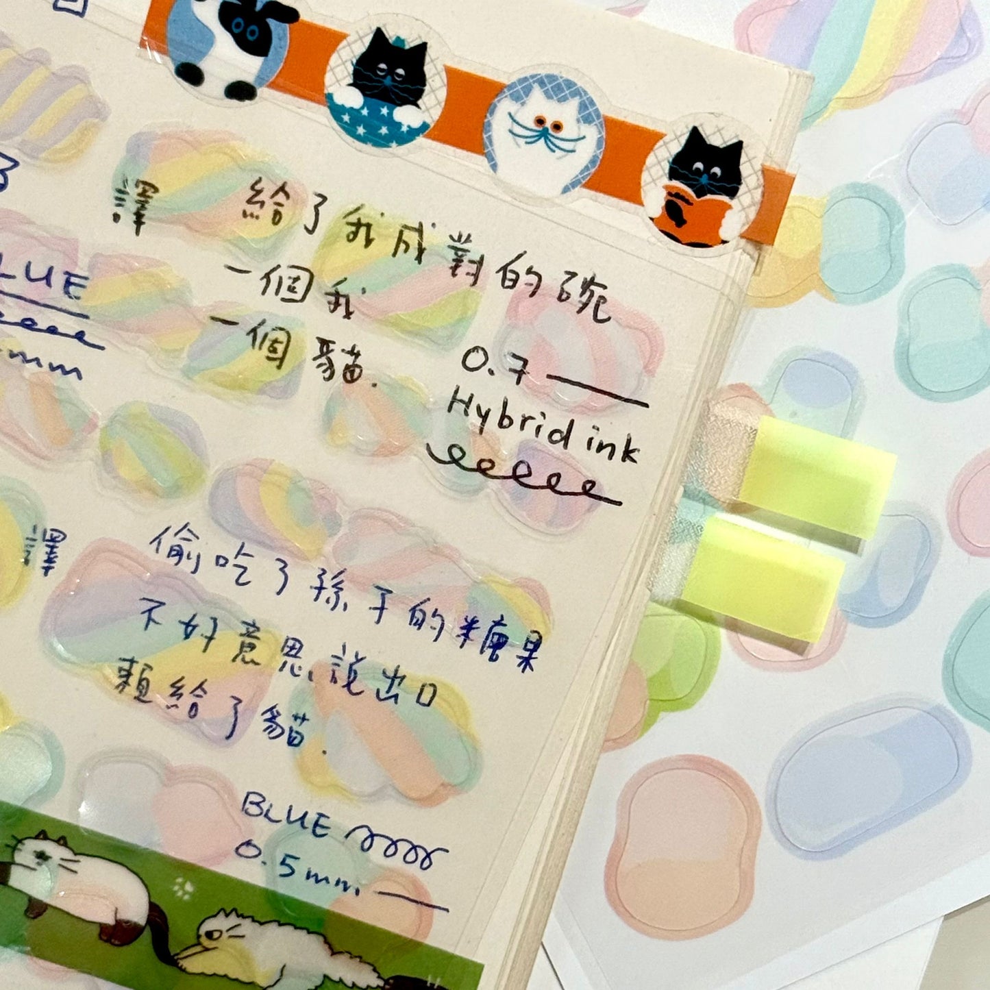 韓國Full design Useful Highlight Stickers - ￼Marshmallow 棉花糖