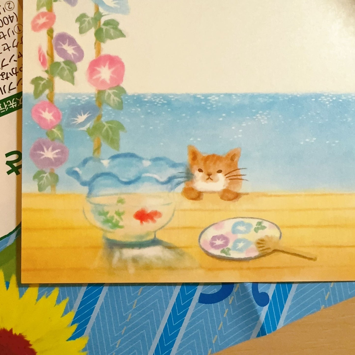 日系插畫 Creald Postcard系列 - 夏日海邊🏖️貓貓