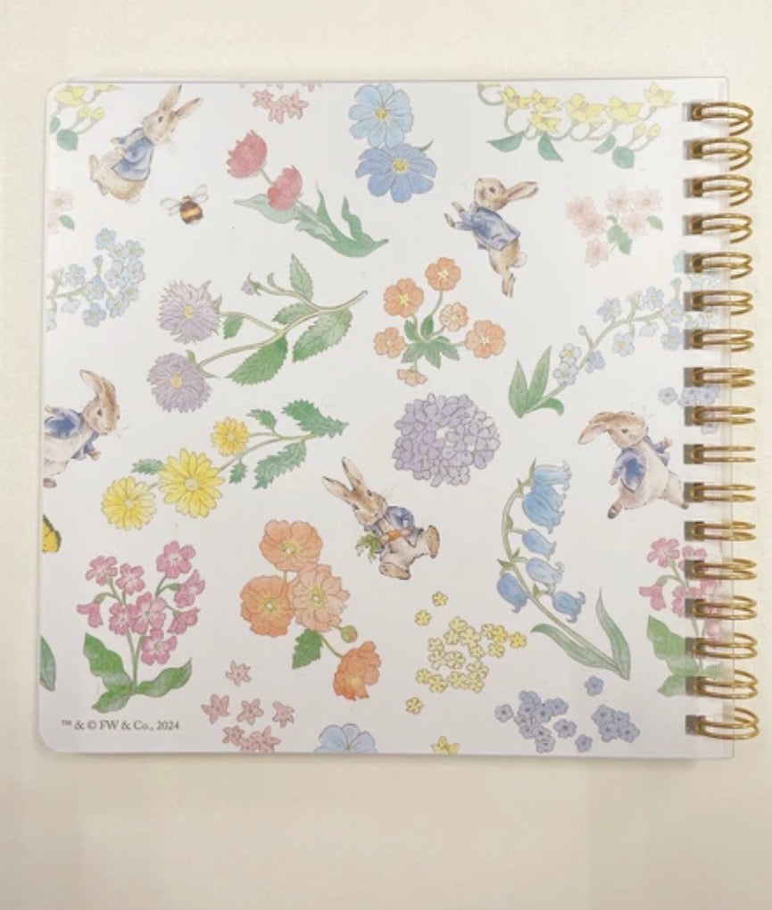 日本Peter Rabbit 彼得兔系列方形筆記簿 - 漫天花草