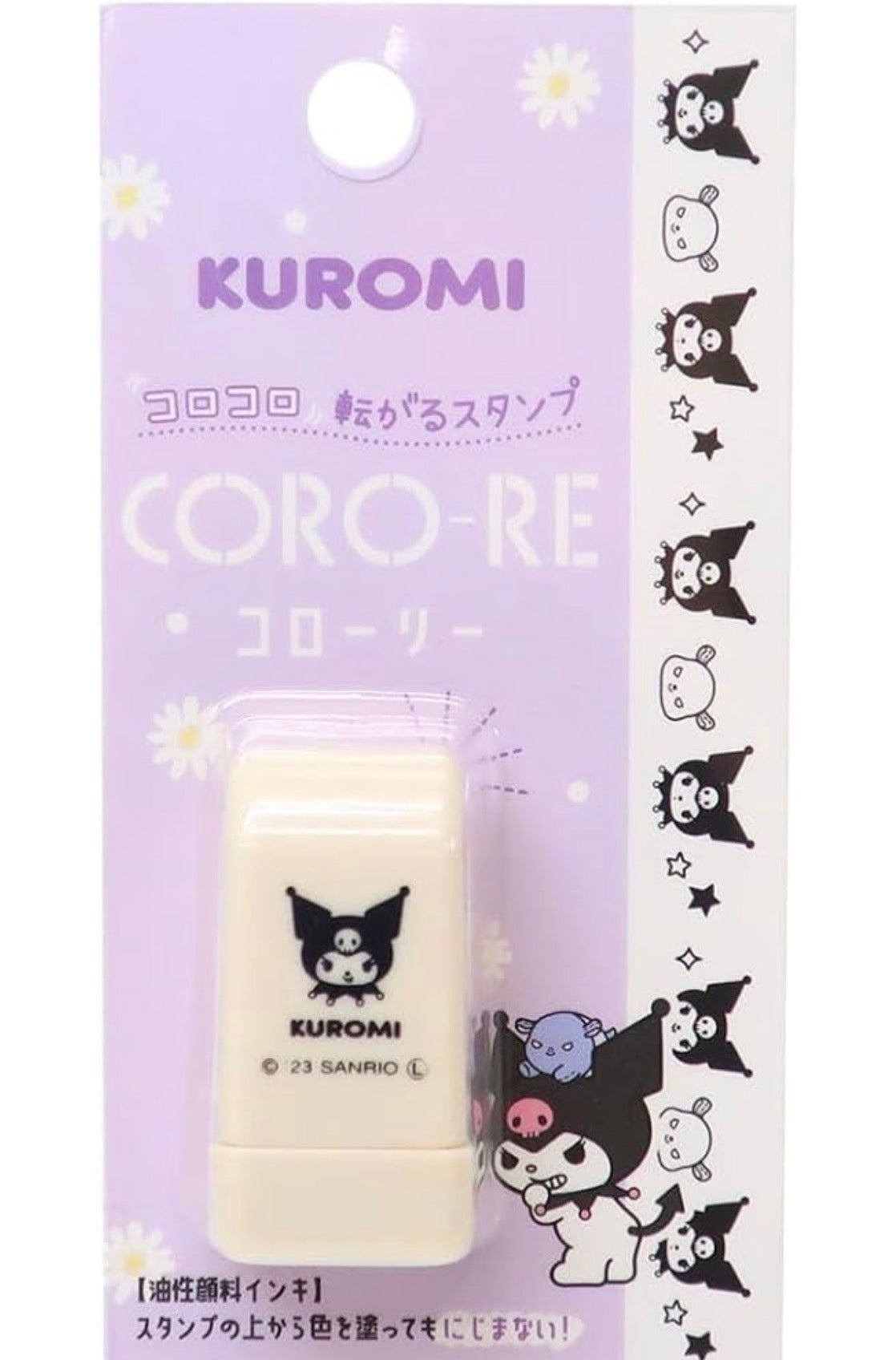日本Sanrio x Coro-re 滾輪式轆轆印章 - 布甸狗 / Kuromi