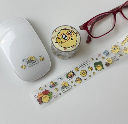 韓國Second Morning 愉快檸檬仔卷裝粒粒貼紙 - 戴眼鏡的檸檬  [預購貨品，下單後14天出貨]