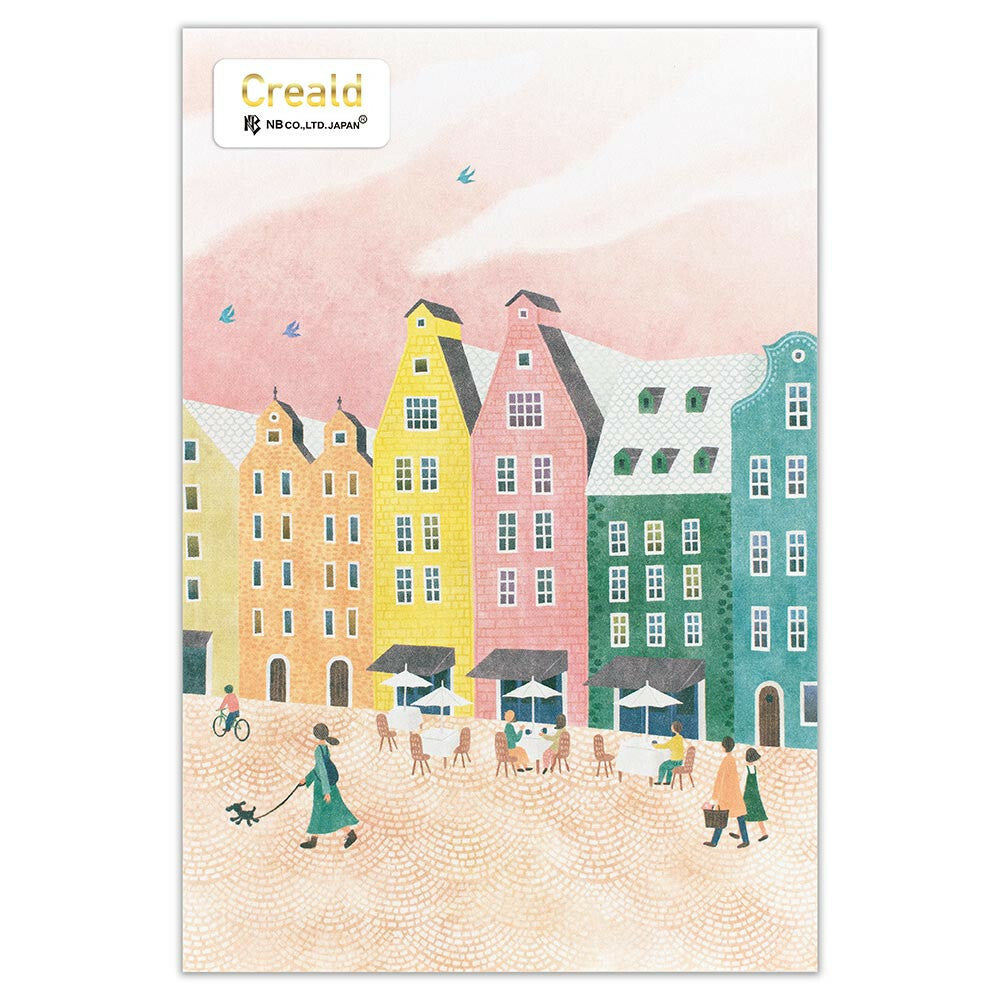 日系插畫 Creald Postcard系列 - 七彩小屋