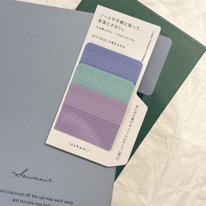 日本Isshoni 加厚半透明可書寫Index便條貼