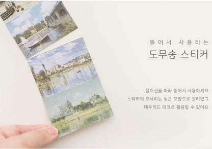 Art Collection 盒仔貼紙莫內的藝術館: 48 張盒裝貼紙 （再版加印）