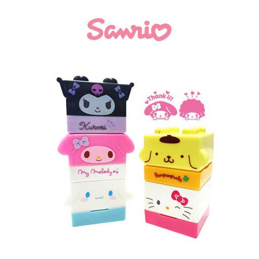 Sanrio Characters Lego Brick 自帶墨水印章盲盒