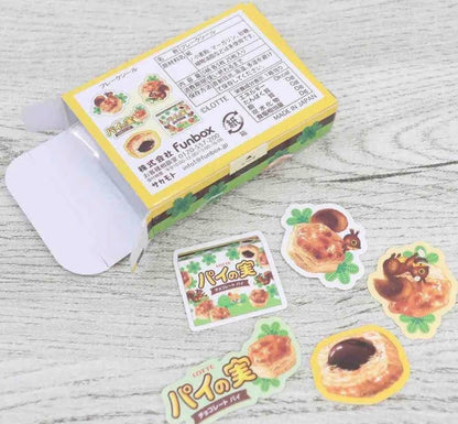 兒時回憶‼️ 日本Funbox 朱古力零食造型盒貼紙 （共3 款，一盒25 個 ）
