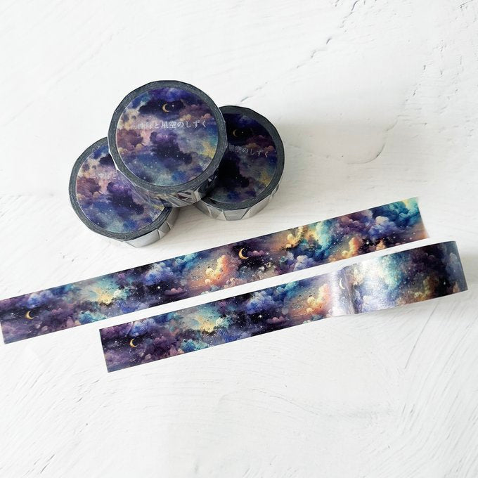 日本Clover R. 三日月之星空紙膠帶（預購貨品，約兩星期到貨）