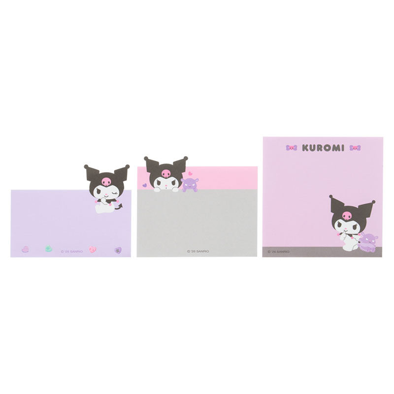 日本Sanrio Characters Kuromi 3 段Memo 便條簿