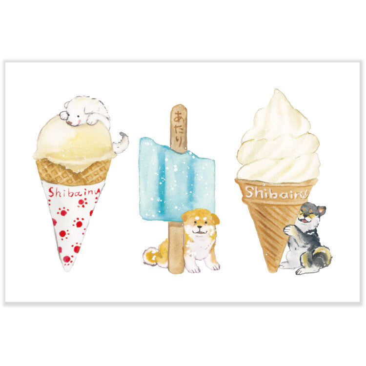 日本Active夏・たび系列 - 明信片 —— 夏日雪糕雪條