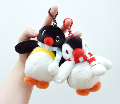 韓國企鵝家族Pingu Collection 毛公仔匙扣 - 暖暖圍巾[預購貨品，下單後14天出貨]
