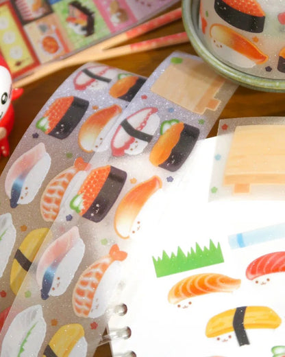 韓國 Sushi kisscut 閃爍卷裝粒粒貼紙  [預購貨品，下單後14天出貨]