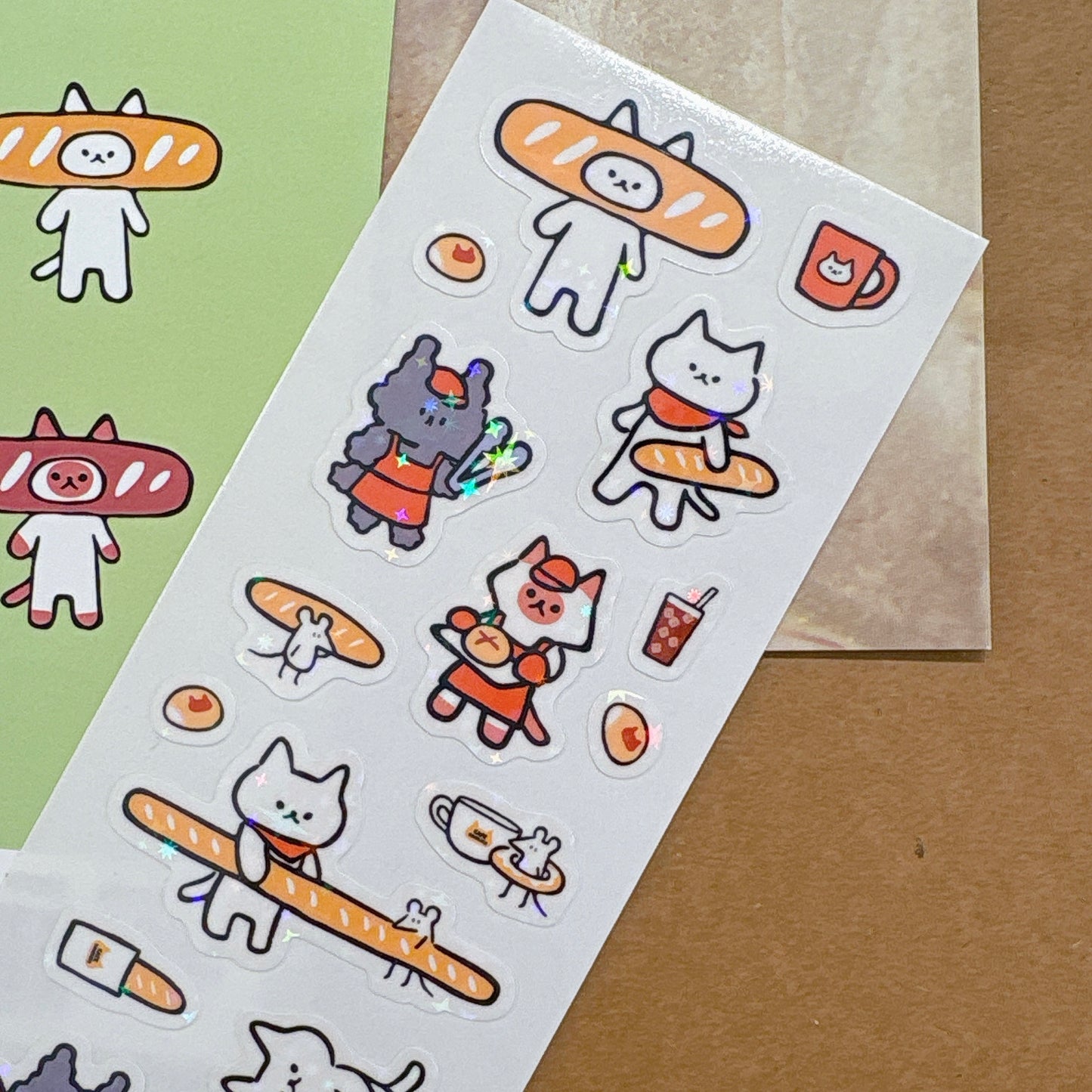 韓國插畫家썸켓츠 貼紙系列 - 貓咪法包