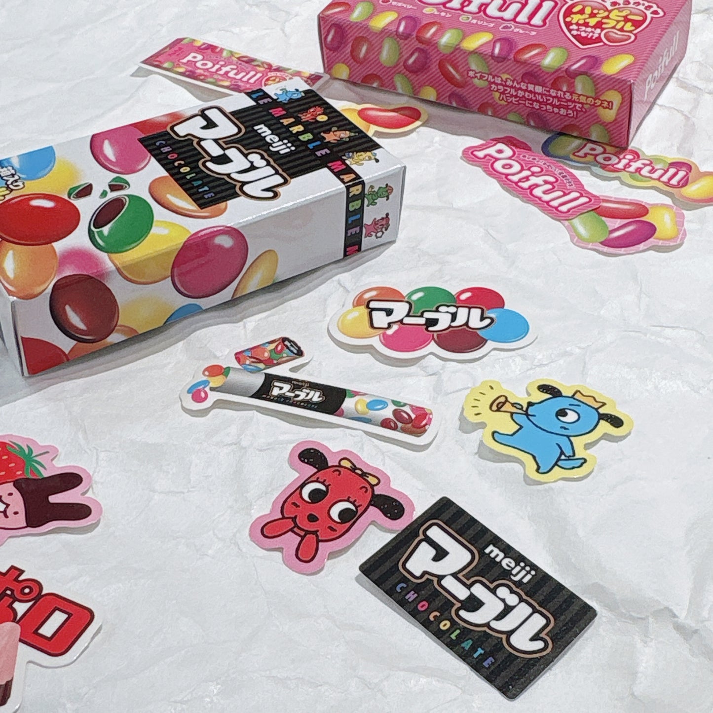 兒時回憶‼️ 日本Funbox 明治朱古力造型盒貼紙 *預購貨品