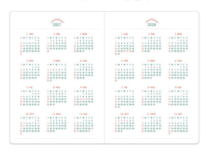 韓國 2027 Today's Mood Marshmallow B6 Size Schedule - 月週計劃 (預購商品)