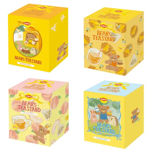<限定商品> 日本Lipton 聯乘古川紙盒熊仔貼紙