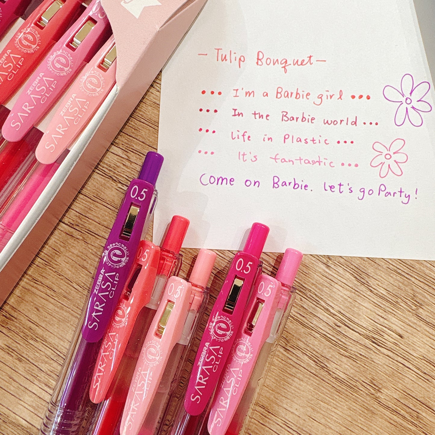 Zebra Sarasa Boutique 花束之色 5 Color Gel Pen Set - 四色選擇