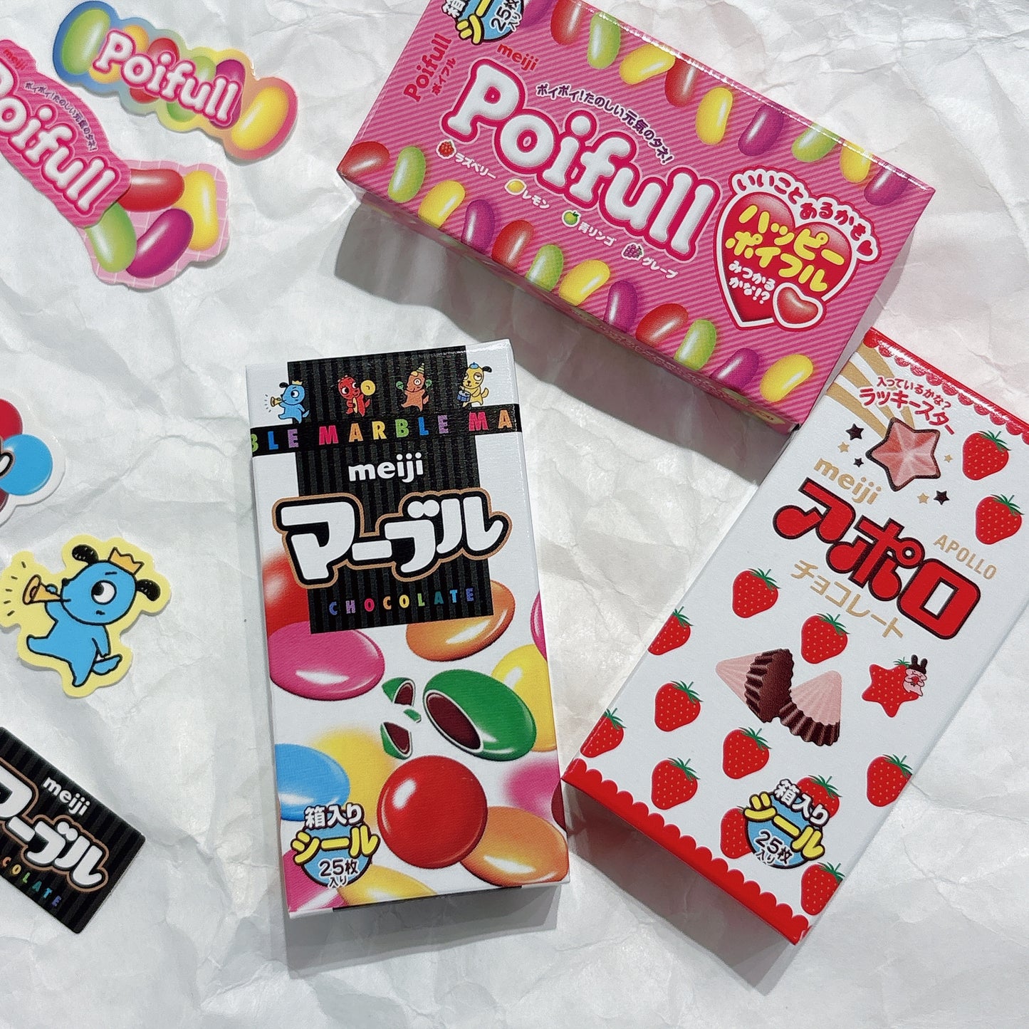兒時回憶‼️ 日本Funbox 明治朱古力造型盒貼紙 *預購貨品
