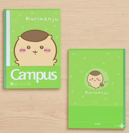 Chiikawa x Campus 大頭照片系列橫線筆記本套裝 - 一套5 入* [預購貨品，下單後14天出貨]