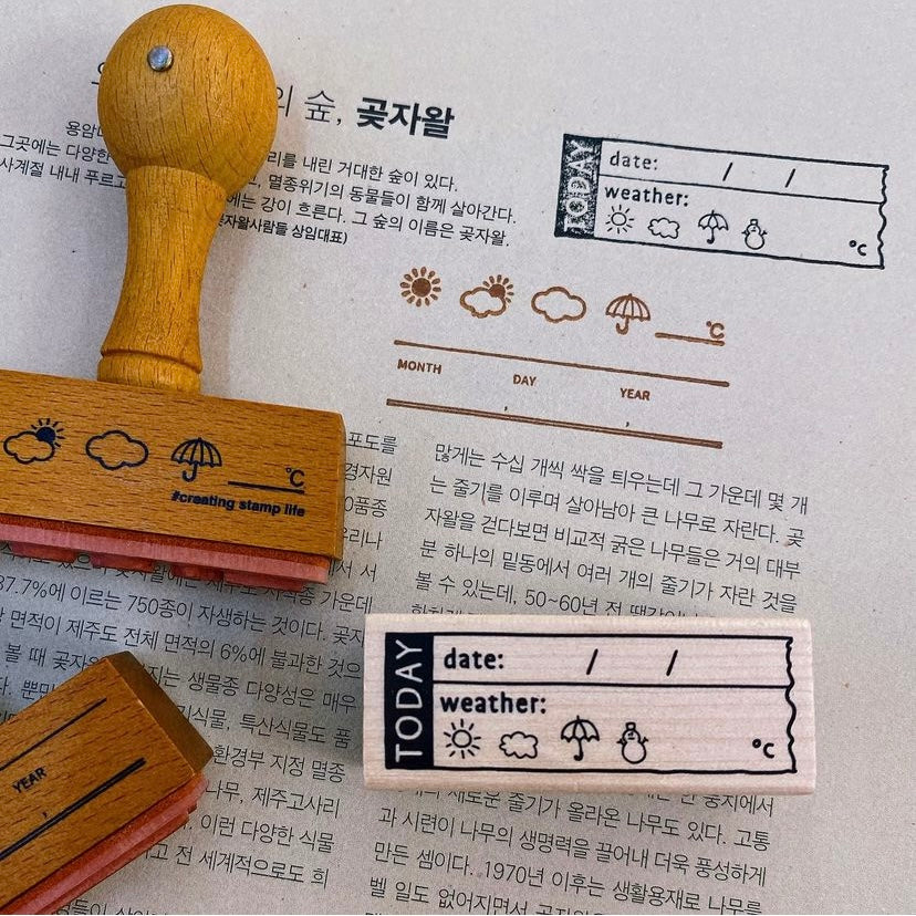 日本 I love Stamp 木製印章 - 手帳小幫手