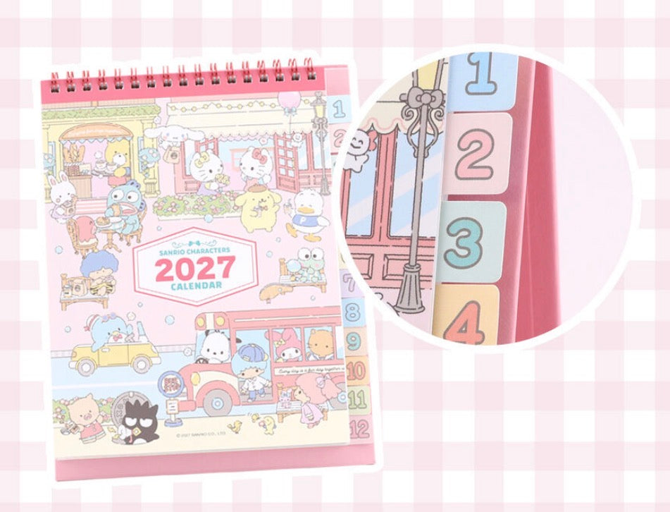 Sanrio Characters 2027 桌上月曆 [預購貨品]