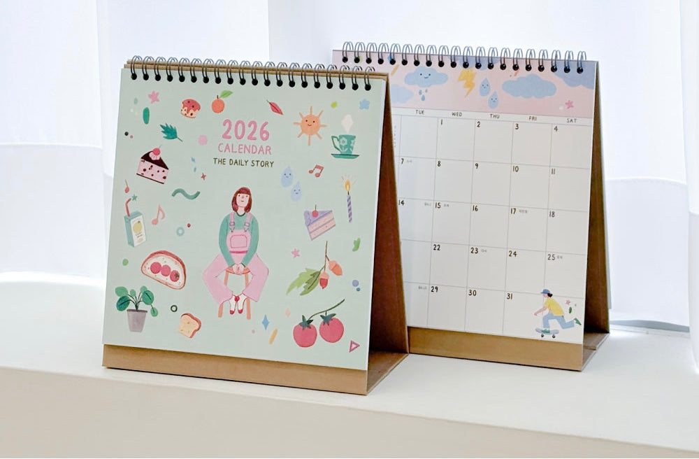 2026 韓國The Daily Story 桌面月曆[預購貨品，下單後14天出貨]